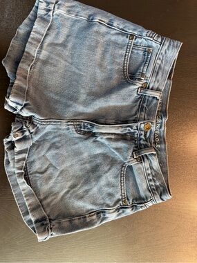 American Eagle Outfitters Light Blue Denim Cuffed Women's Shorts